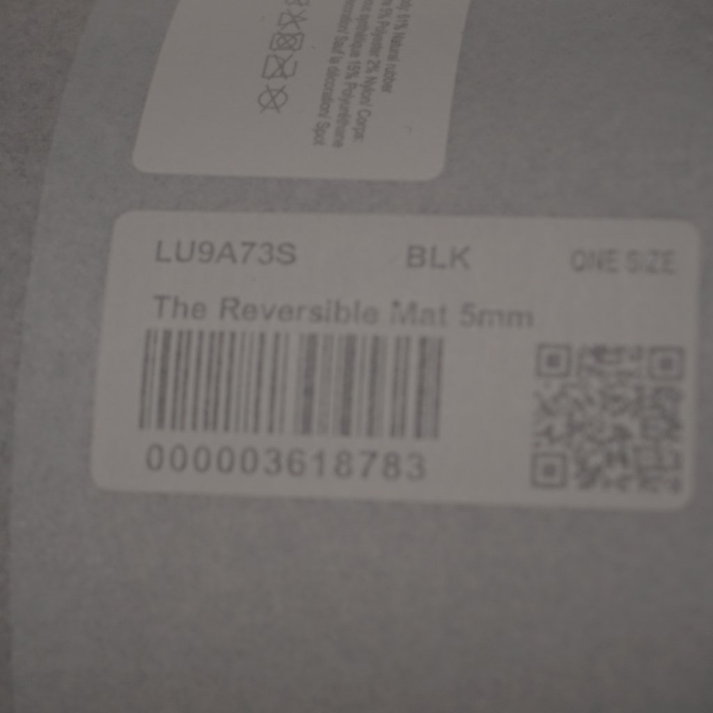 Lululemon Reversible 5mm Black Yoga Mat
